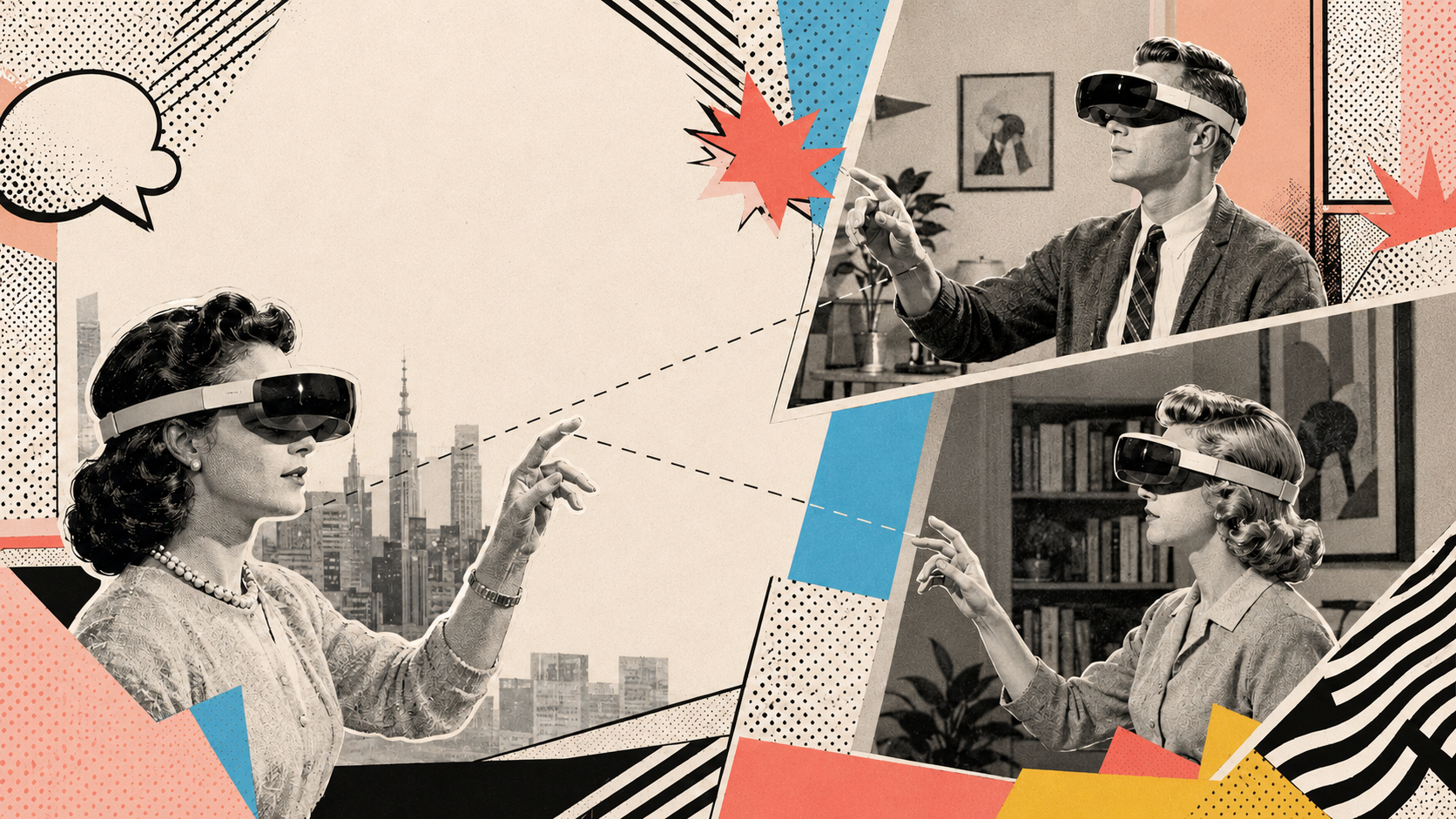 Researchers collaborating in a mixed reality environment
